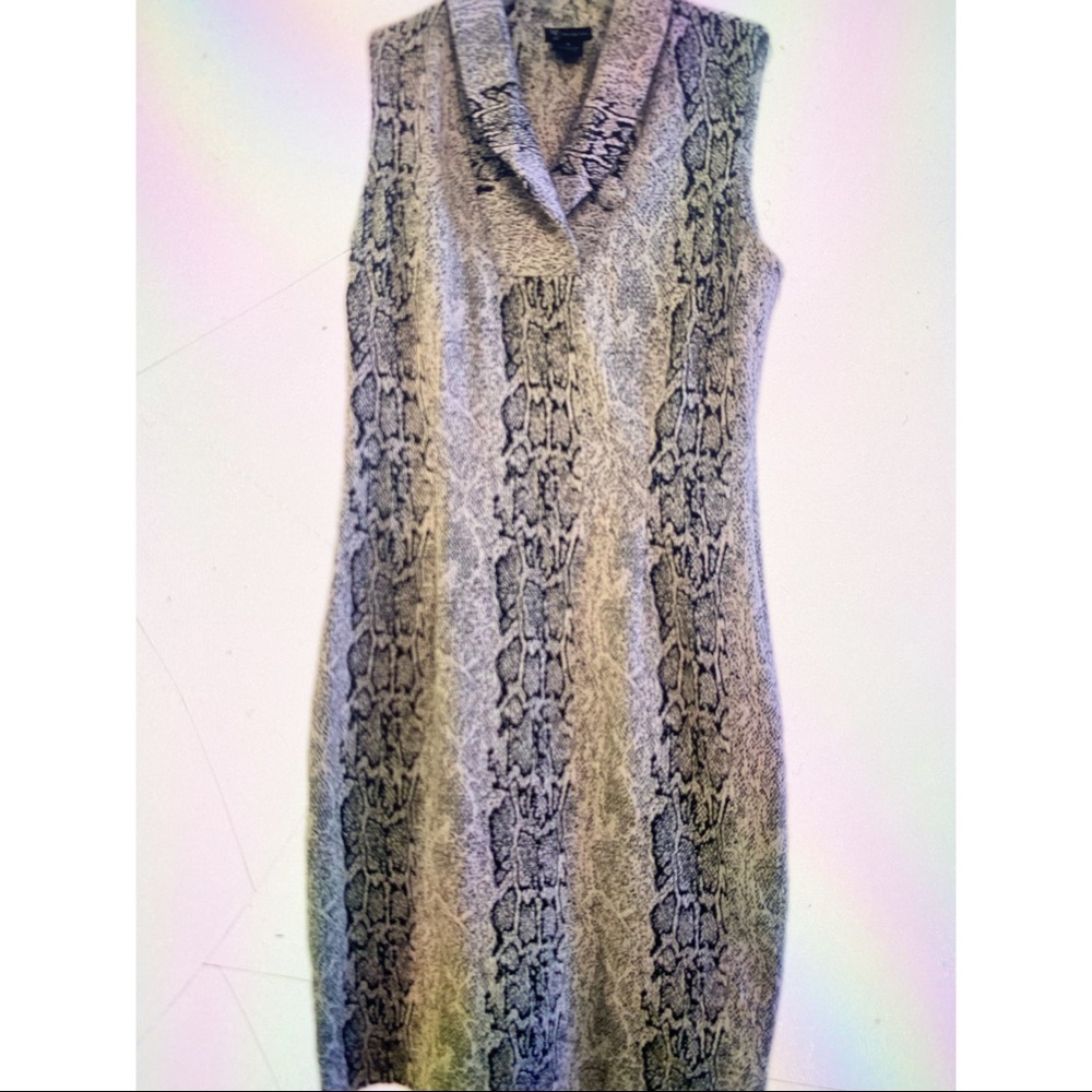 New Directions Snakeskin Pattern Dress
